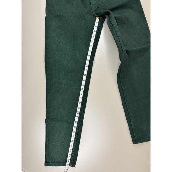 Vintage 1994 Levis 550 Womens 11 Relaxed Fit Tapered Leg Green USA Made Western - Picture 2 of 16